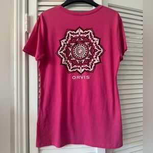 Orvis Women’s Size Large Pink Battenkill Reel Tee